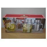 Country Chic 4-Piece Glass Mug Set - 17oz