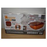 Copper 5-Piece 9.5" Square Casserole Pan
