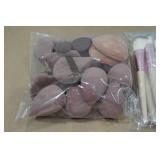 Makeup Brush, Sponge and Pad Set
