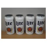 Set of 4 Minnesota Viking Aluminum Drinking Glasses