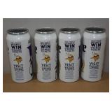 Set of 4 Minnesota Viking Aluminum Drinking Glasses