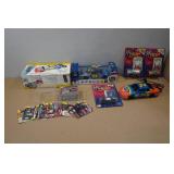 Assorted Collectables - Die Cast Cars, Telephones, Cards