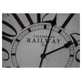 Vintage Style Caladonian Railroad Wall Clock