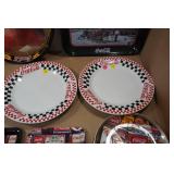 Assorted Beverage Collectables - Tip Trays, Plates, Metal Sign