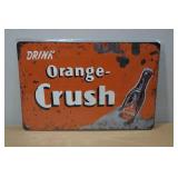 Novelty Metal Sign - Orange Crush