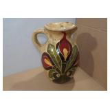 Large Decorative Clay Plate and Vase