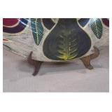 Large Decorative Clay Plate and Vase