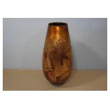 Vintage Cristallerie Gold Glass Vase