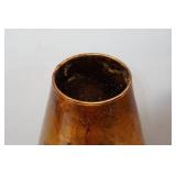 Vintage Cristallerie Gold Glass Vase