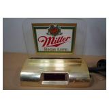 Vintage Miller Beer Cash Register Light/Clock