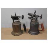 *2* Antique Brass Blow Torches