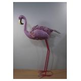 Metal Pink Flamingo Yard Décor