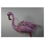Metal Pink Flamingo Yard Décor