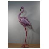 Metal Pink Flamingo Yard Décor