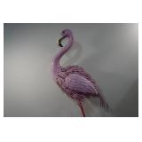 Metal Pink Flamingo Yard Décor