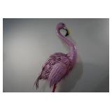 Metal Pink Flamingo Yard Décor
