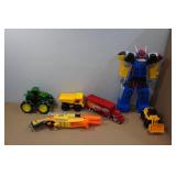 Assorted Toys - Transformers, Cars, Tractors, Nerf