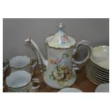 Vintage Lefton Porcelain Hand Painted Tea Set - Wild Rose