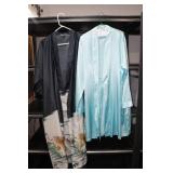 Vintage Ichiban Tiger Kimono and Blue Silk Robe - One Size