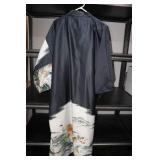 Vintage Ichiban Tiger Kimono and Blue Silk Robe - One Size