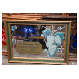 Assorted Framed Bar Mirror Beer Signs