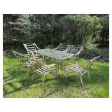 Glass Patio Table with Chairs