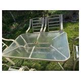 Glass Patio Table with Chairs