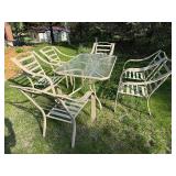 Glass Patio Table with Chairs