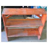 Vintage Wooden Bookshelf 37 1/4" wide, 10" deep, 36 1/4" tall