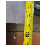 Vintage Wooden Bookshelf 37 1/4" wide, 10" deep, 36 1/4" tall