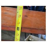 Vintage Wooden Bookshelf 37 1/4" wide, 10" deep, 36 1/4" tall