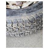 Lot of 2 Used Trailer Tires on Steel Wheels
