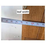 Oak Dining Table with Extension Leaf and 6 Chairs (2 Different Chair Styles)