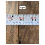 Vintage Two-Tier Rolling Wooden Serving Cart