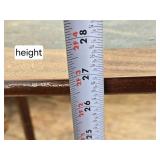 Vintage Two-Tier Rolling Wooden Serving Cart