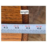 Oval Wooden Coffee Table with Cabriole Legs