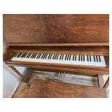 Vintage Hallet & Davis Upright Piano with Bench