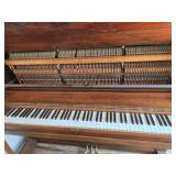 Vintage Hallet & Davis Upright Piano with Bench