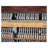 Vintage Hallet & Davis Upright Piano with Bench