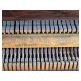 Vintage Hallet & Davis Upright Piano with Bench