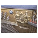 Vintage Hallet & Davis Upright Piano with Bench