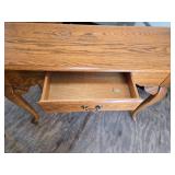Wooden Console Table (sofa table) with Drawer and Curved Legs