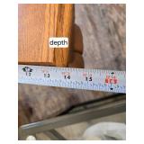 Wooden Console Table (sofa table) with Drawer and Curved Legs