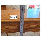 Wooden Console Table (sofa table) with Drawer and Curved Legs