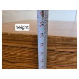 Wooden Desk with Built-In Shelves and Keyboard Drawer