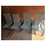 4 Outdoor Patio Sling Chairs