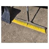 Set of Yard Tools: Snow Shovel, Broom, and Rake