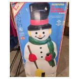 40" Illuminated Snowman Empire Blow Mold with Broom for Indoor/Outdoor Use