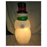 40" Illuminated Snowman Empire Blow Mold with Broom for Indoor/Outdoor Use