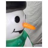 40" Illuminated Snowman Empire Blow Mold with Broom for Indoor/Outdoor Use